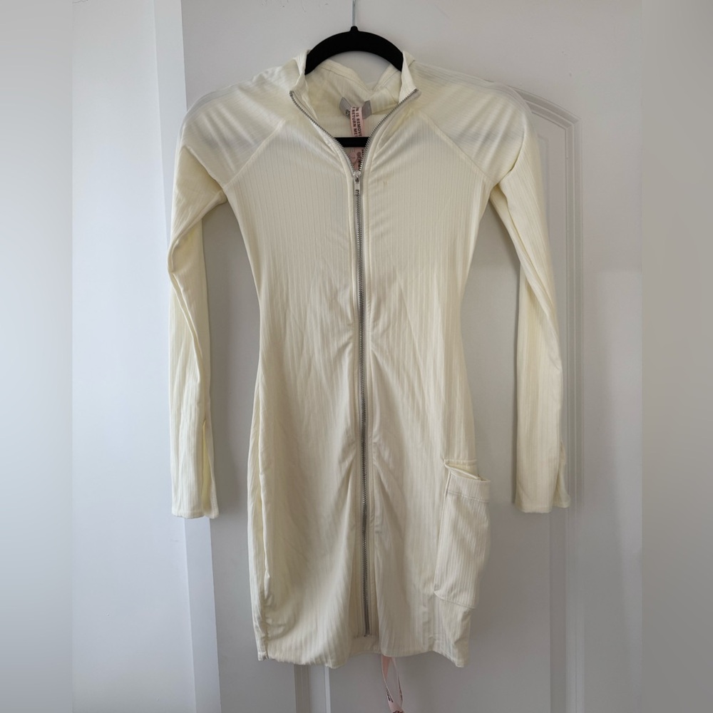 Oh Polly Cream Longline Women's Dress